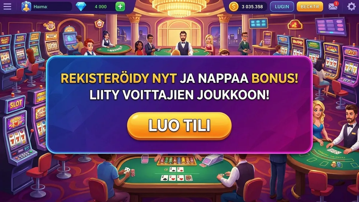 Rekisteröidy bonuksen kanssa